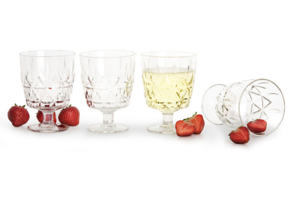 Picknick-glas Juni i plast från Sagaform, 4-pack